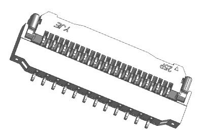 0.3mm pitch FPC-CONN前掀带扣H1.2