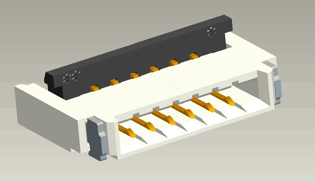 0.5mm Pitch FPC-CONN后掀盖H1.0