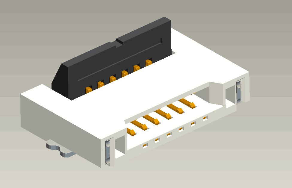 0.5mm Pitch FPC-CONN后掀盖H1.2