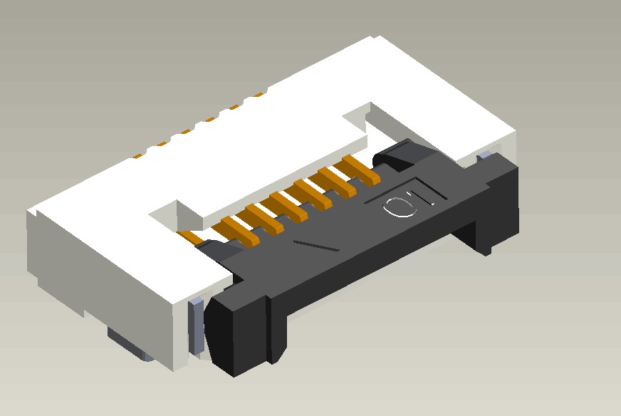 0.5mm Pitch FPC-CONN前掀盖H1.5