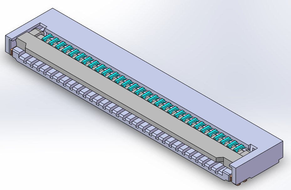 0.8mm Pitch FPC-CONN前掀盖H2.0