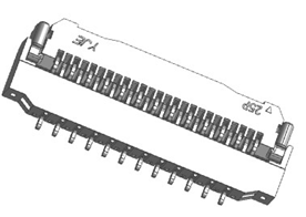 0.3mm pitch FPC-CONN前掀带扣H1.2