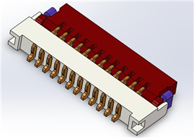 0.5mm Pitch FPC-CONN前掀带扣H1.0