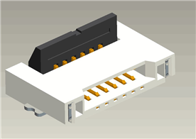 0.5mm Pitch FPC-CONN后掀盖H1.2